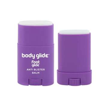 BodyGlide Unscented Foot Anti-Blister Balm, 0.8oz & 0.35oz Bundle, Paraben-Free - For All Skin Types...