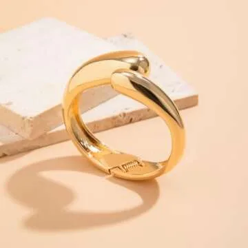 Rrdaily Trendy Gold Bangles Bracelets for Women