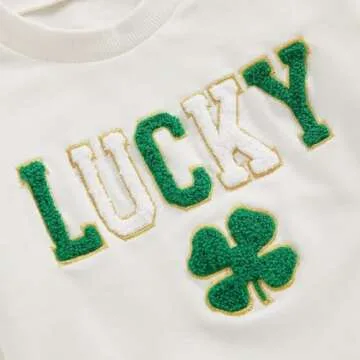 Adorable St. Patrick's Day Toddler Sweatshirt - Lucky Clover