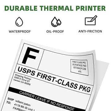 Phomemo 4x6 Thermal Label Printer Paper - 100 PCS Durable Labels for Shipping
