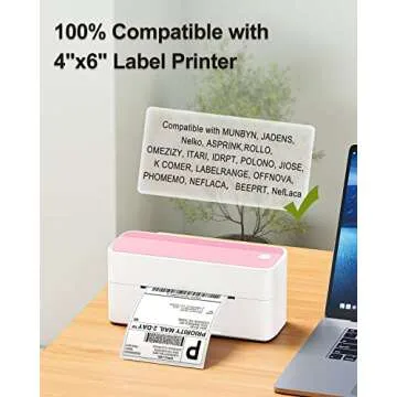 Phomemo 4x6 Thermal Labels - 100 Pack for Shipping