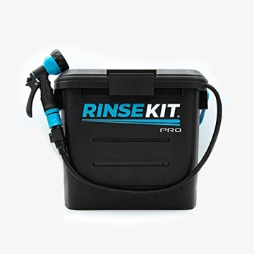 Rinse Kit PRO Portable Shower 3.5 Gal, High Pressure, Battery Powered, 6 Month Battery Life, On-The-...