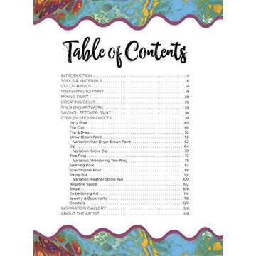 The Art of Paint Pouring: Swipe, Swirl & Spin: 50+ tips, techniques, and step-by-step exercises for ...