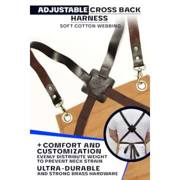 Dalstrong Chef's Apron - Heavy Duty, 5 Pockets, Adjustable