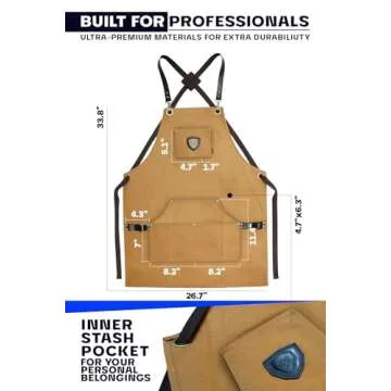 Dalstrong Chef's Apron - Heavy Duty, 5 Pockets, Adjustable