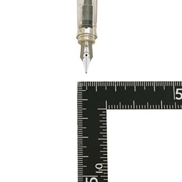 Pilot Kakuno Medium-Nib Fountain Pen, White Body Soft Yellow Cap Body (FKA-1SR-SYM)