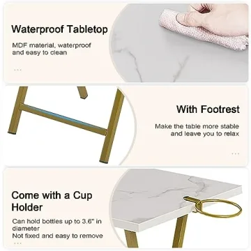 VECELO Folding TV Tray Set of 2 for Versatile Living Spaces