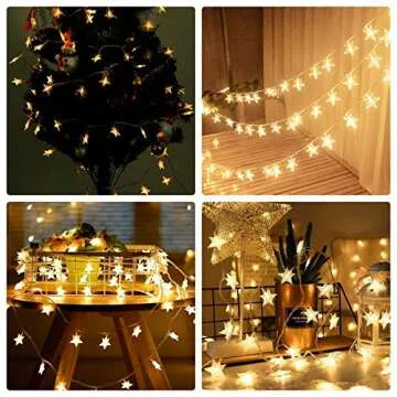 Briignite Star String Lights 100 LED Remote Control