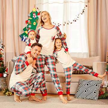 PopReal Christmas Pajamas for Family - Matching Sleepwear Sets