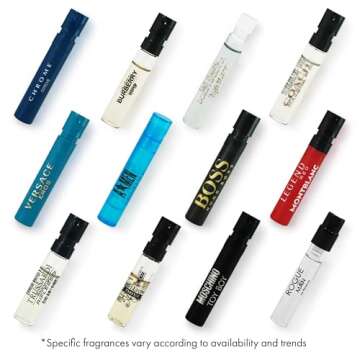 12 Premium Cologne Samples - Explore Infinite Scents for Men
