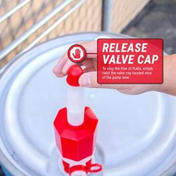 TERA PUMP Drum Barrel Pump - Heavy Duty BPA-Free Liquid Transfer