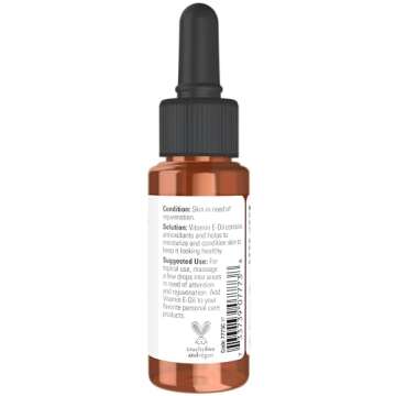 NOW Solutions E-Oil 23,000 IU - Natural Skin Rejuvenation Moisturizer for Glowing Skin