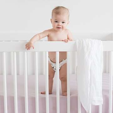 Natemia Baby Muslin Swaddle Blankets - Muslin Swaddle Blankets Boy and Girl, Swaddles for Newborn, Soft and Breathable Baby Girl Muslin Swaddle Blanket, Newborn Baby Essentials, 47" x 47", 2-Pack