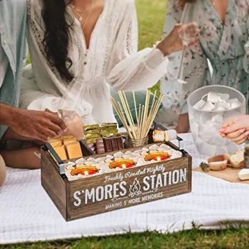 S'Mores Station Farmhouse Holder for S'Mores Kit