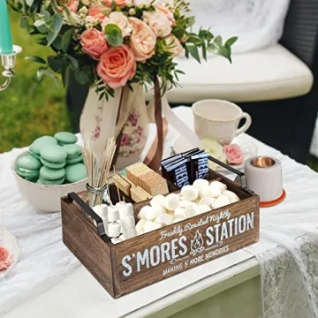 S'Mores Station Farmhouse Holder for S'Mores Kit