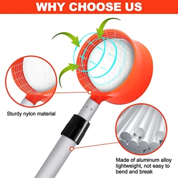 ToVii Telescopic Golf Ball Retriever for Water 15ft