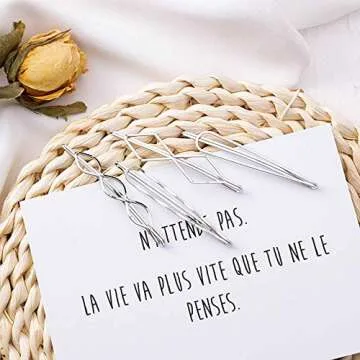 8 Pcs Metal Geometric Hair Pins Minimalist Dainty Triangle Rhombus Hair Clip Clamps Accessories Barrettes Bobby Pin for Hair Styling Jewelry(Gold and Silver)