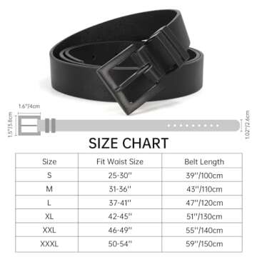 SANSTHS Women's Leather Belt for Jeans Pants Dresses Fashion Ladies Belt Square Gold/Silver Buckle Waist Belt for Women