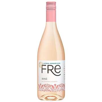Sutter Home Fre Rosé Non-Alcoholic Wine, Experience Bundle with Phone Grip, Seasonal Wine Pairings & Recipes, 750ML