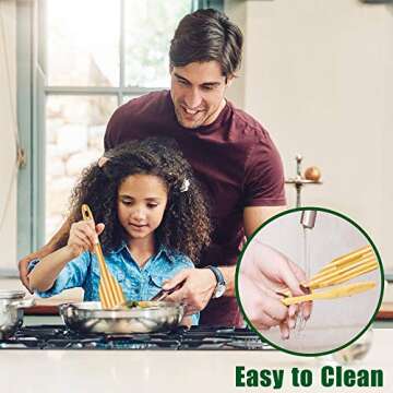 Shop Eco-Friendly Bamboo Kitchen Utensils Set - 6 Pieces