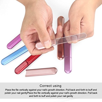 Premium Glass Nail File with Case for Perfect Nails