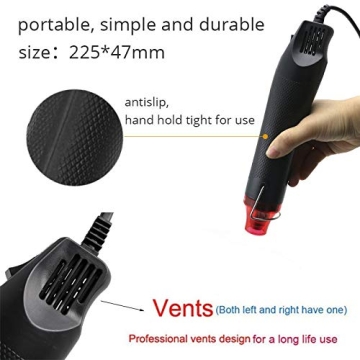 Uptdae 6.56FT Long 300W Portable Heat Gun for DIY Crafts