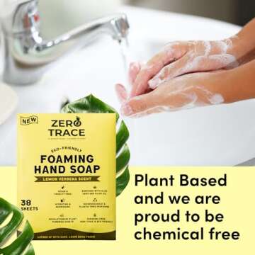 ZERO TRACE Foaming Soap Sheets - Eco-Friendly Hand Hygiene