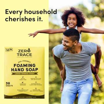ZERO TRACE Foaming Soap Sheets - Eco-Friendly Hand Hygiene