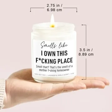Younift Funny Housewarming Candle, House Warming Gifts New Home Gifts Ideas, Housewarming Gifts for Women, Men, Couple, New Homeowner Gifts, New Apartment Gifts, Closing Gifts for Home Buyers