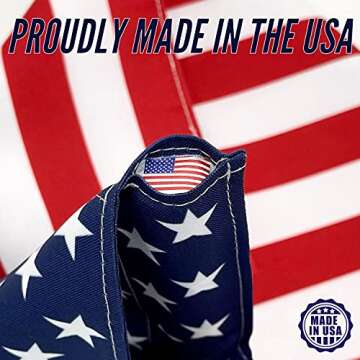 Salt and Palms American 4th of July Garden Flag Made in the USA Premium Poly Poplin Weather Resistan...