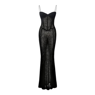 Chic Women’s Cocktail Dress - Sexy Lace Maxi Evening Wear