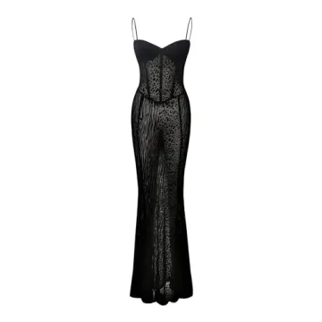 Chic Women’s Cocktail Dress - Sexy Lace Maxi Evening Wear