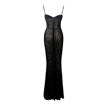 Chic Women’s Cocktail Dress - Sexy Lace Maxi Evening Wear