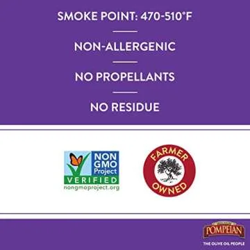 Pompeian 100% Avocado Oil Cooking Spray - High-Heat Cooking