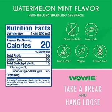 Wowie Hemp Infused Sparkling Beverage for Relaxation