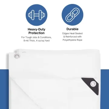 Kotap Heavy-Duty 6x8 Ft Tarp for All Weather Protection