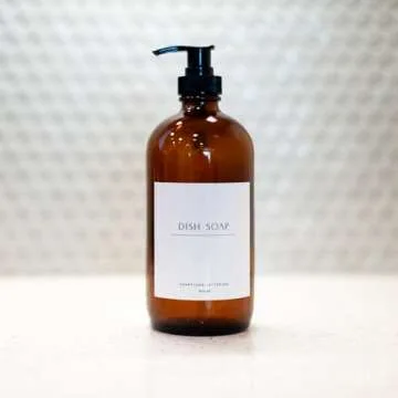 Elegant Glass Soap Dispenser Set for Kitchen & Home