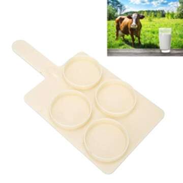 Milk Sampling Tray, ABS Farm Milk Collection Sampling Tray Cattle Farm Laboratory Mastitis Test Board Animal Husbandry Supplies for Cow