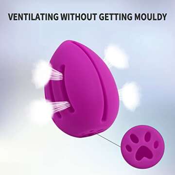 Silicone Makeup Sponge Holder, INTOLIVES Breathable Beauty Sponge Blender Case Beauty Eggs Carrying Case Make-up Sponges Container Shatterproof Makeup Sponge Storage Box for Travel (Light Purple)