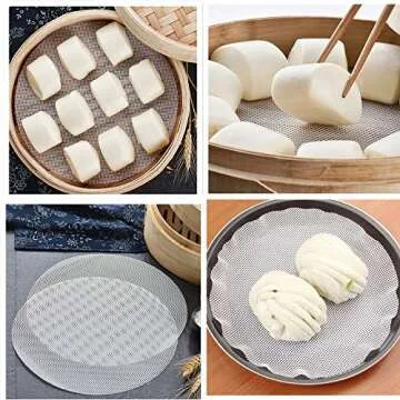 11inch Non-Stick Silicone Steamer Mesh for Dumplings