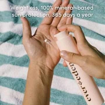 Evereden Sheer Botanical Face Sunscreen SPF 30 1.7 fl oz. | 100% Non-Nano Mineral Sunscreen Face Formula with Zinc Oxide | Soothing & Nourishing | Clean & Non-Comedogenic | FSA Eligible