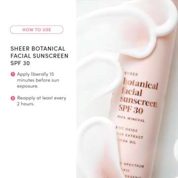 Evereden Sheer Botanical Face Sunscreen SPF 30 1.7 fl oz. | 100% Non-Nano Mineral Sunscreen Face Formula with Zinc Oxide | Soothing & Nourishing | Clean & Non-Comedogenic | FSA Eligible