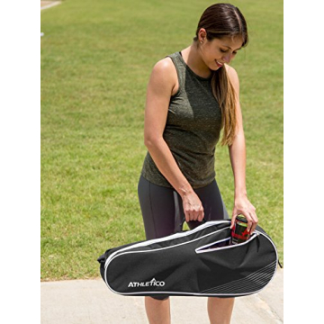 Athletico Lightweight Tennis Bag for 3 Rackets