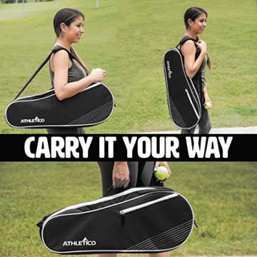 Athletico Lightweight Tennis Bag for 3 Rackets