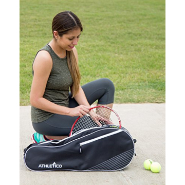 Athletico Lightweight Tennis Bag for 3 Rackets