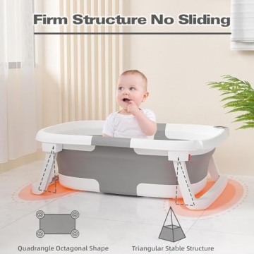 Napei Collapsible Baby Bathtub - Portable and Safe