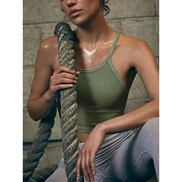 LASLULU Women's Halter Neck Sports Bra - Stylish Comfort