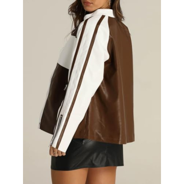 Tankaneo Faux Leather Jacket - Stylish Oversized Biker Coat