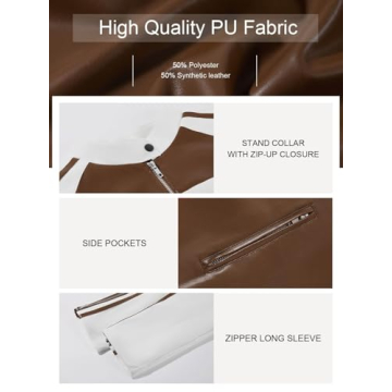 Tankaneo Faux Leather Jacket - Stylish Oversized Biker Coat