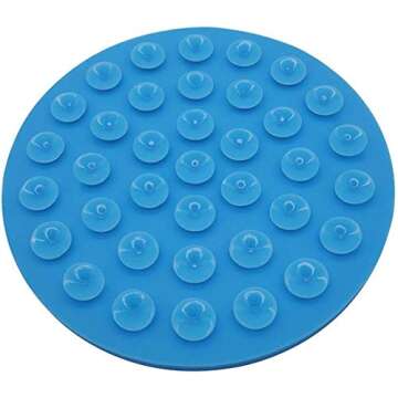 Tysons Pet Treats 2pcs Dog Lick Pad, Bath & Grooming Slow Feeders, Distraction Device,Powerful Suction Cups on The Back, Training-Just Add Peanut Butter (Red &Blue)